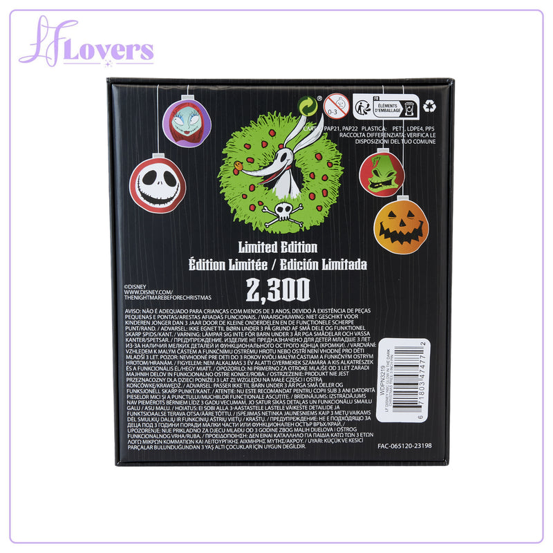 Load image into Gallery viewer, Loungefly Disney Nightmare Before Christmas Glow in the Dark Christmas Tree 3 Inch Pin
