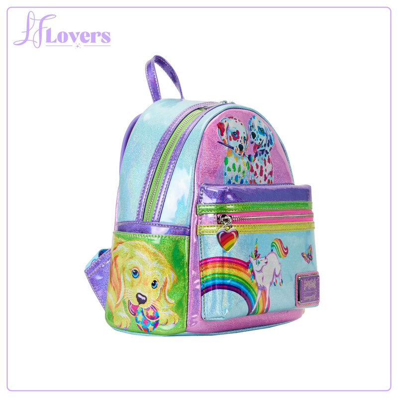 Load image into Gallery viewer, Loungefly Lisa Frank Colour Block Mini Backpack - LF Lovers
