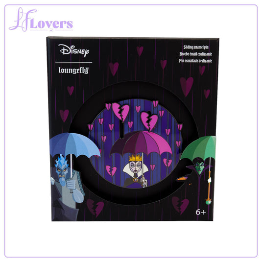 Loungefly Disney Villains Curse Your Hearts 3 Inch Pin - LF Lovers