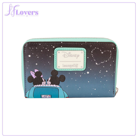 Loungefly Disney Mickey and Minnie Date Night Drive-in Zip Around Wallet - LF Lovers