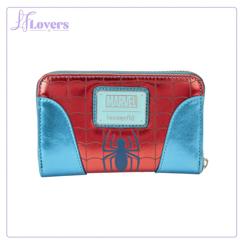 Load image into Gallery viewer, Loungefly Marvel Spiderman Shine Zip Around Wallet
