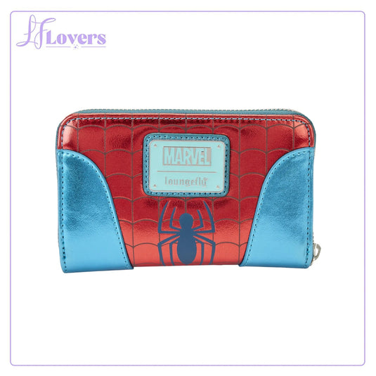 Loungefly Marvel Spiderman Shine Zip Around Wallet