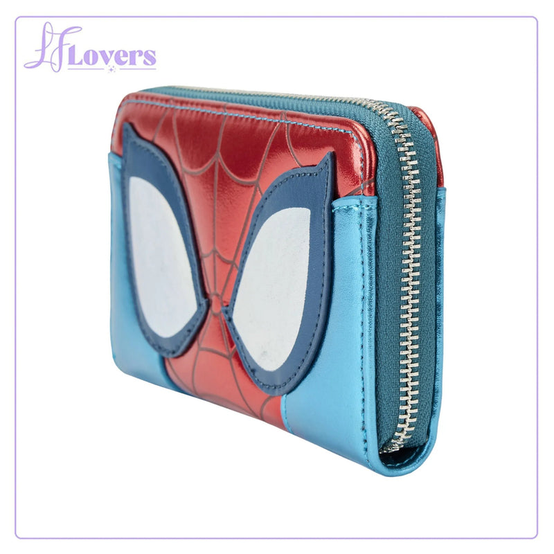 Load image into Gallery viewer, Loungefly Marvel Spiderman Shine Zip Around Wallet
