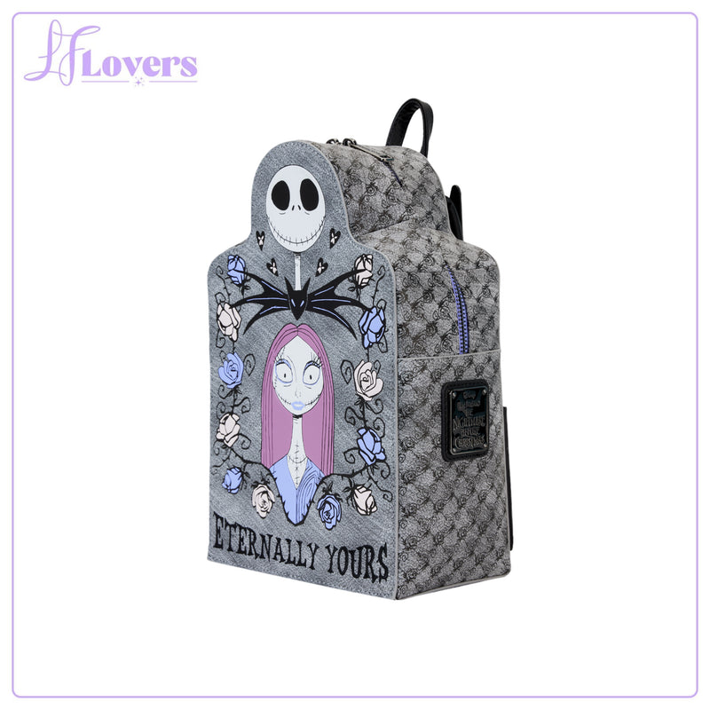 Load image into Gallery viewer, Loungefly Disney Nightmare Before Christmas Jack and Sally Eternally Yours Mini Backpack - LF Lovers
