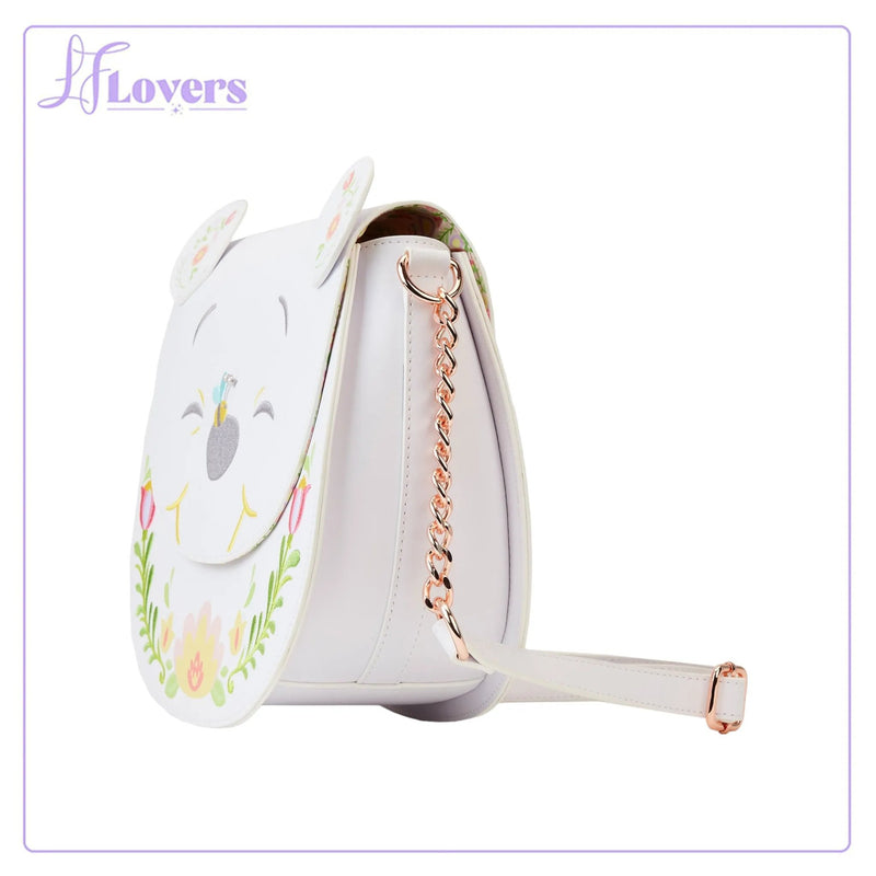 Load image into Gallery viewer, Loungefly Disney Winnie the Pooh Cosplay Folk Floral Crossbody Bag
