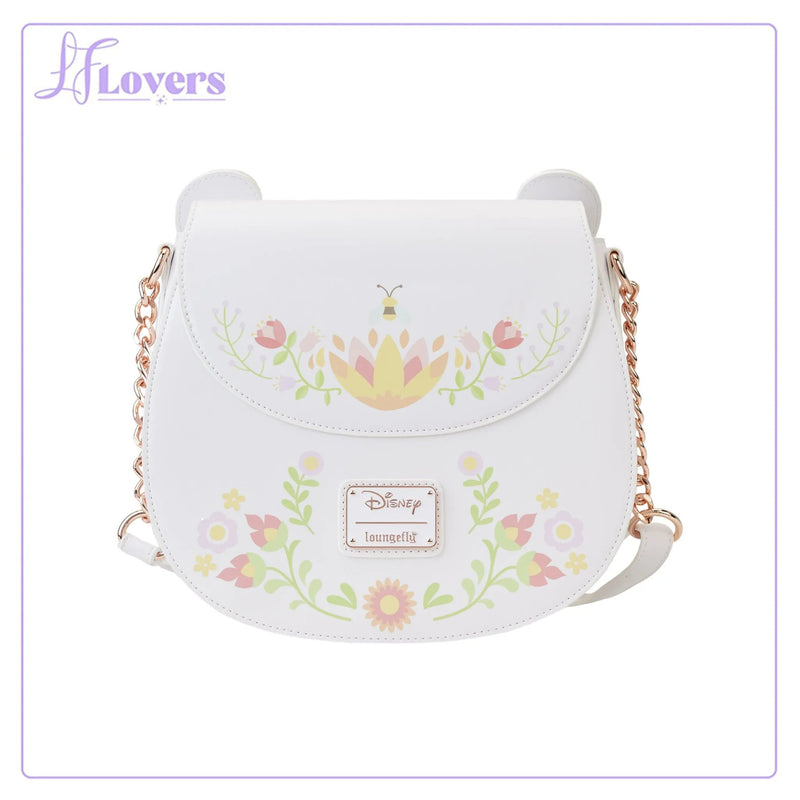 Load image into Gallery viewer, Loungefly Disney Winnie the Pooh Cosplay Folk Floral Crossbody Bag
