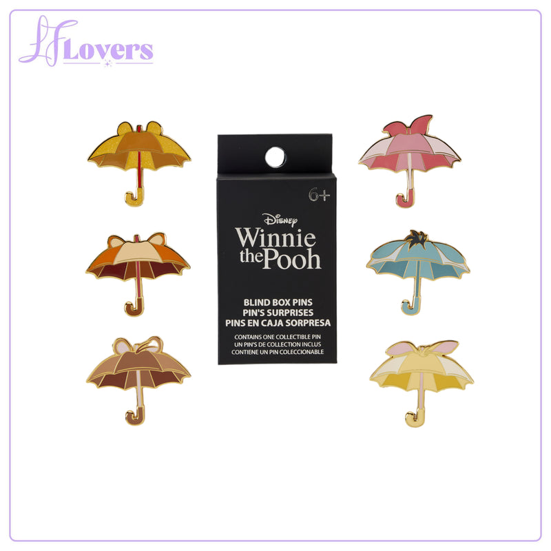 Load image into Gallery viewer, Loungefly Disney Winnie the Pooh and Friends Umbrella Blind Box Pin - PRE ORDER
