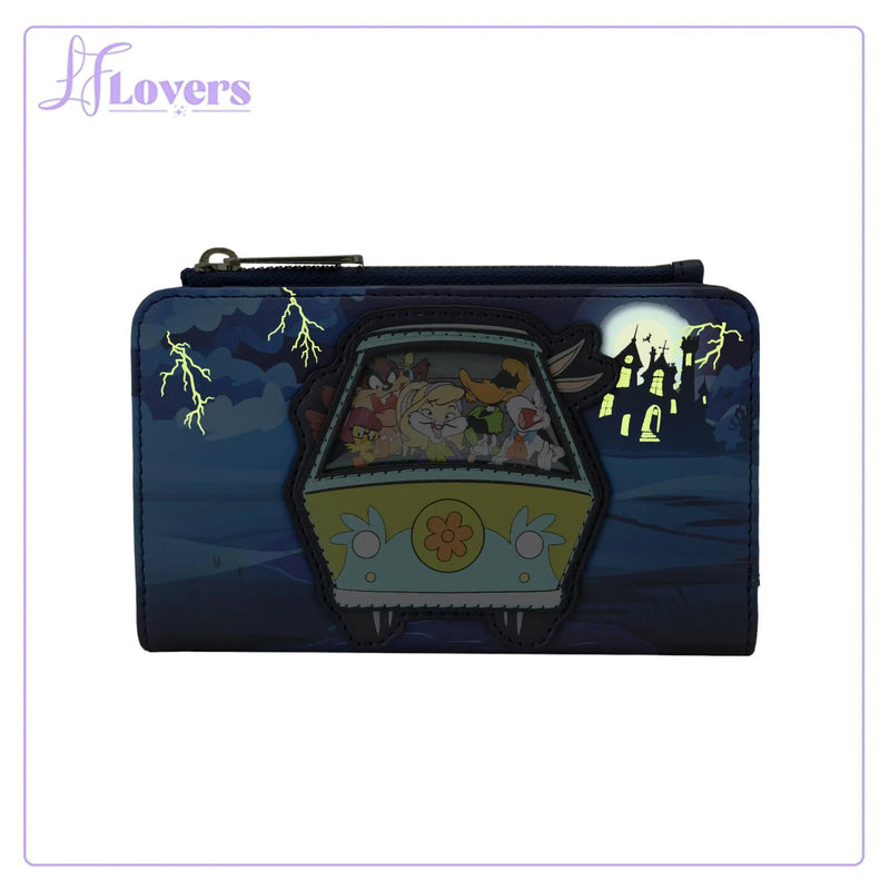 Load image into Gallery viewer, Loungefly Warner Brothers 100th Anniversary Looney Tunes Scooby Mash Flap Wallet
