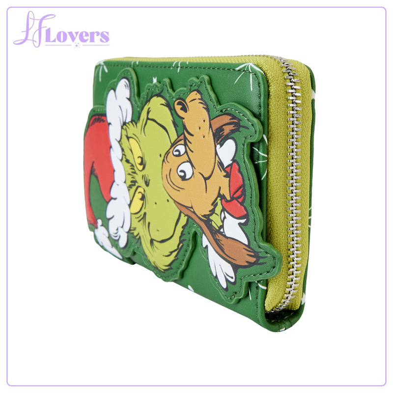 Load image into Gallery viewer, Loungefly Dr Seuss Grinch and Max Zip Around Wallet
