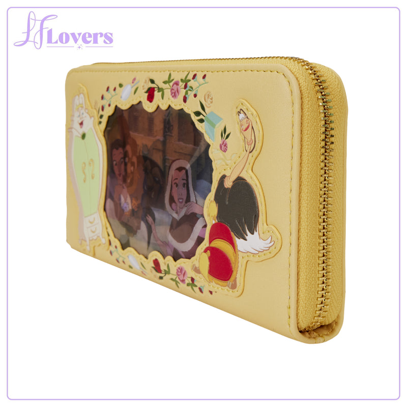 Load image into Gallery viewer, Loungefly Disney Princess Beauty And The Beast Belle Lenticular Wristlet - LF Lovers
