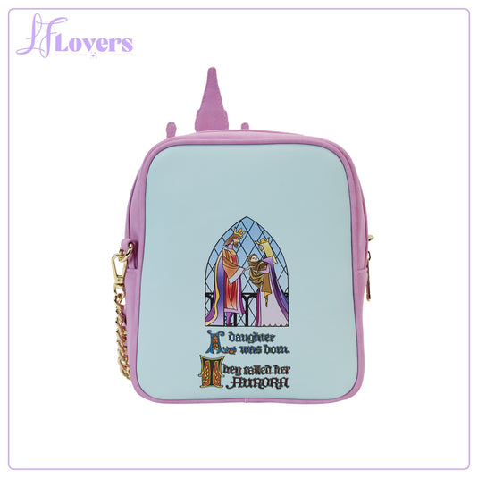 Loungefly Disney Sleeping Beauty Stained Glass Castle Crossbody