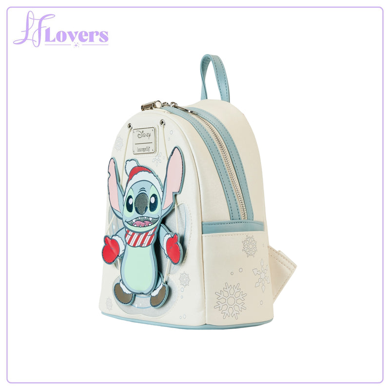 Load image into Gallery viewer, Loungefly Disney Stitch Angel Cosplay Mini Backpack
