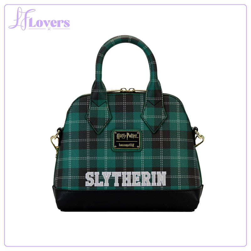 Load image into Gallery viewer, Loungefly Warner Brothers Harry Potter Slytherin Plaid Crossbody

