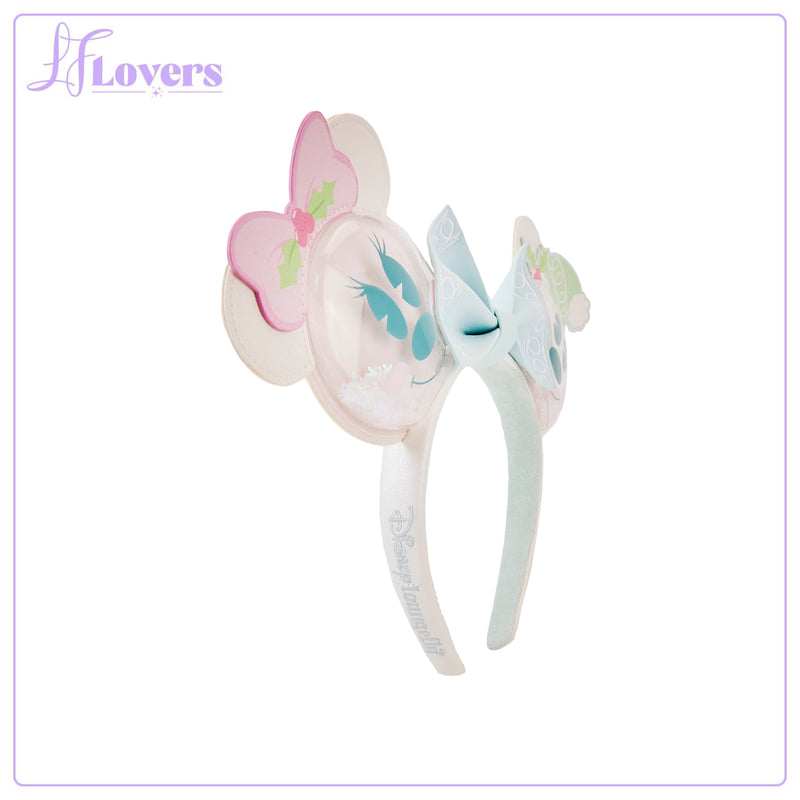Load image into Gallery viewer, Loungefly Disney Mickey and Minnie Pastel Snowman Headband
