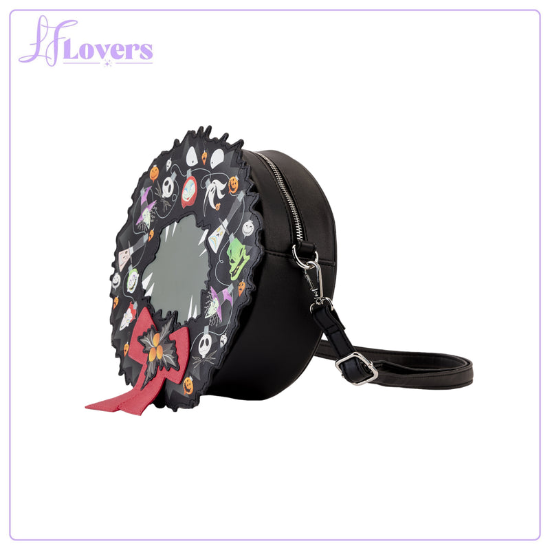 Load image into Gallery viewer, Loungefly Disney Nightmare Before Christmas Figural Wreath Crossbody
