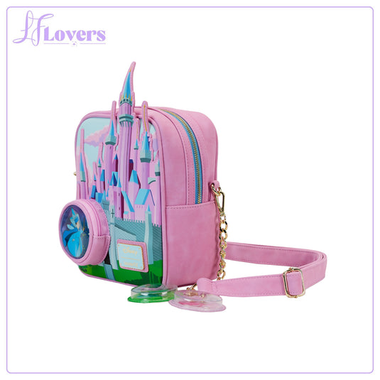 Loungefly Disney Sleeping Beauty Stained Glass Castle Crossbody