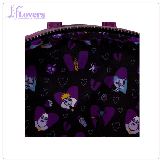 Loungefly Disney Villains Curse Your Hearts Mini Backpack - LF Lovers
