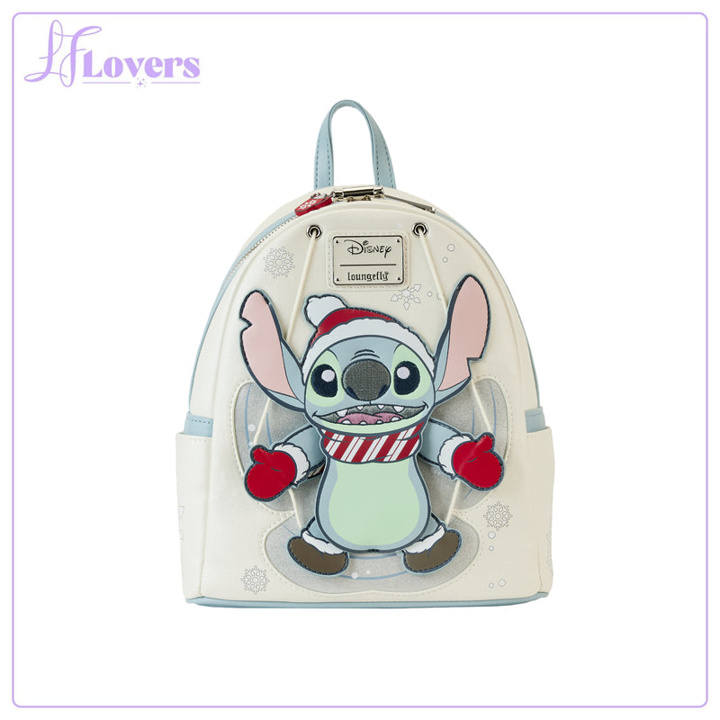 Load image into Gallery viewer, Loungefly Disney Stitch Angel Cosplay Mini Backpack
