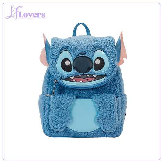 Loungefly Disney Stitch Plush Pocket Mini Backpack - LF Lovers