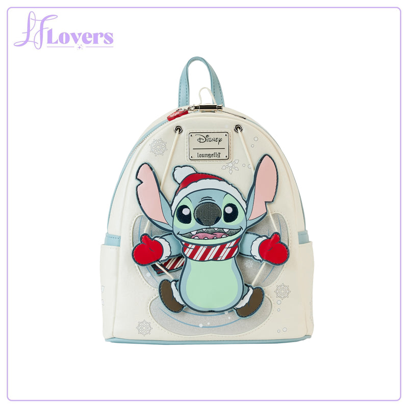 Load image into Gallery viewer, Loungefly Disney Stitch Angel Cosplay Mini Backpack
