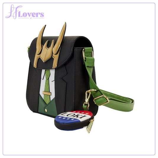 Loungefly Marvel Loki for President Cosplay Crossbody