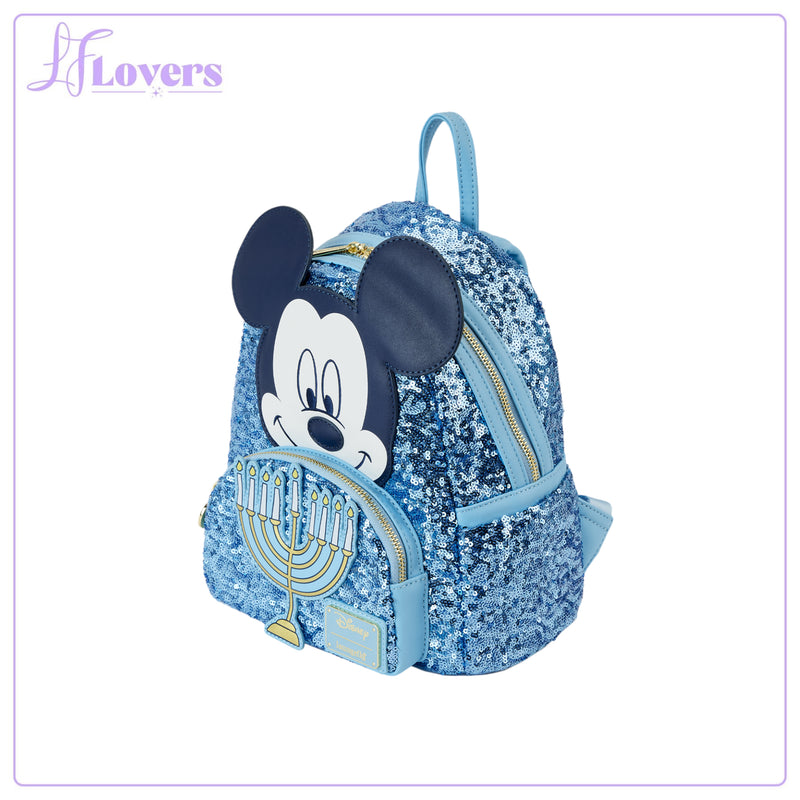 Load image into Gallery viewer, Loungefly Disney Mickey Happy Hanukkah Menorah Mini Backpack
