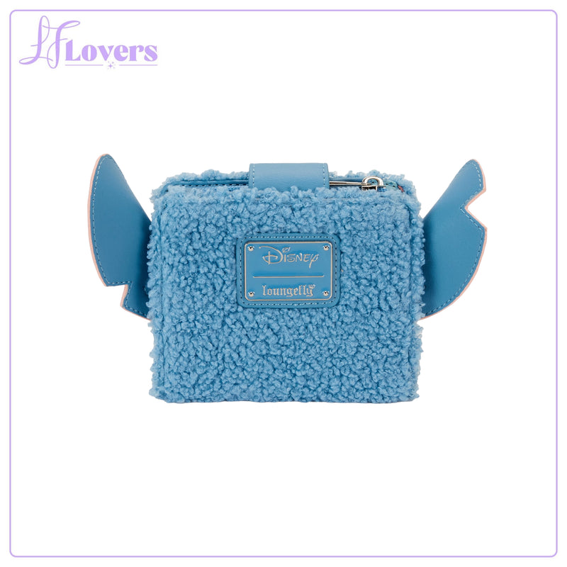 Load image into Gallery viewer, Loungefly Disney Stitch Plush Bifold Wallet
