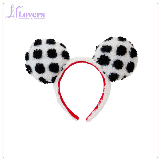 Loungefly Disney Minnie Rocks The Dot Sherpa Headband - LF Lovers