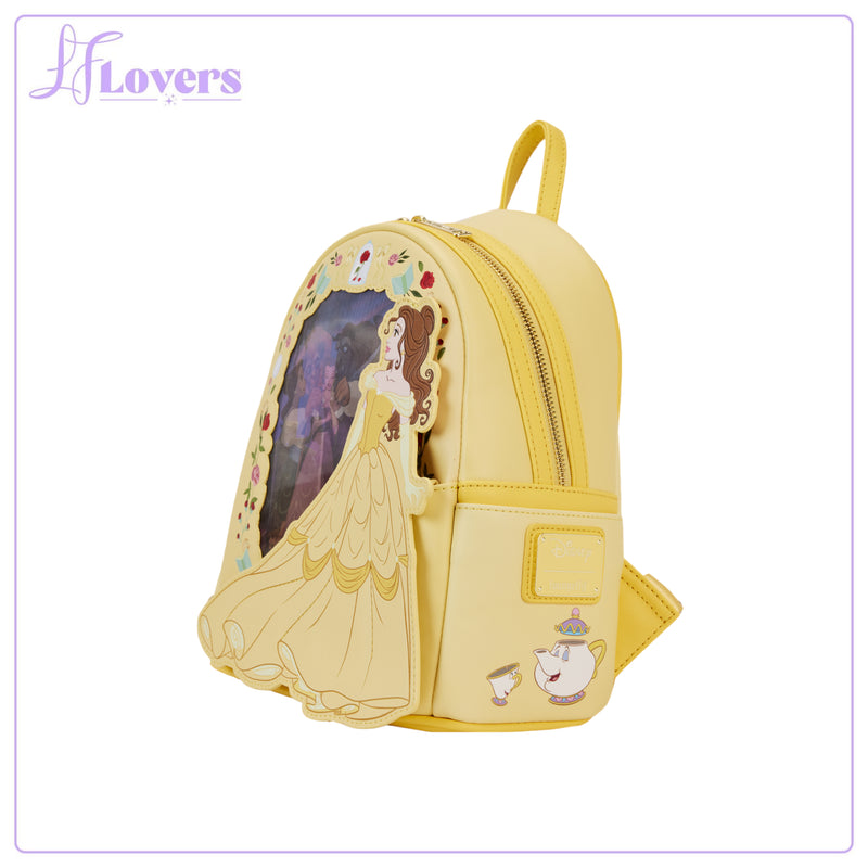 Load image into Gallery viewer, Loungefly Disney Princess Beauty And The Beast Belle Lenticular Mini Backpack - LF Lovers
