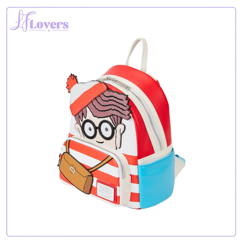 Load image into Gallery viewer, Loungefly Wheres Waldo Cosplay Mini Backpack

