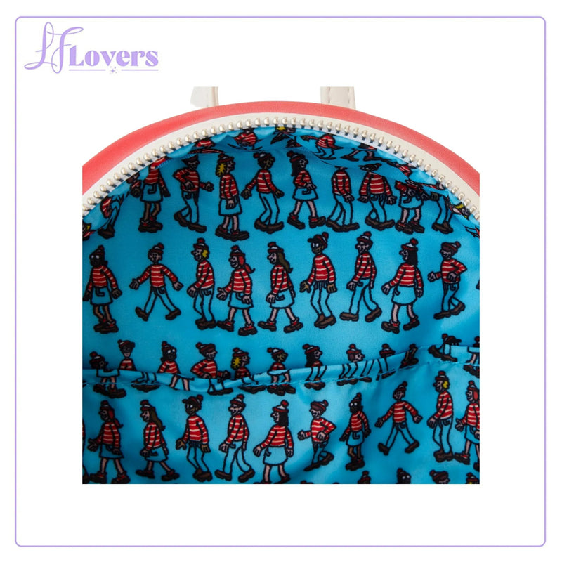 Load image into Gallery viewer, Loungefly Wheres Waldo Cosplay Mini Backpack
