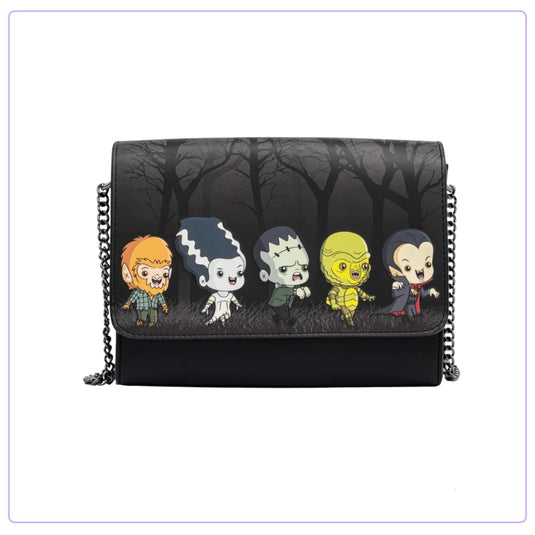 Loungefly Universal Monsters Chibi Line Chain Strap Crossbody - LF Lovers