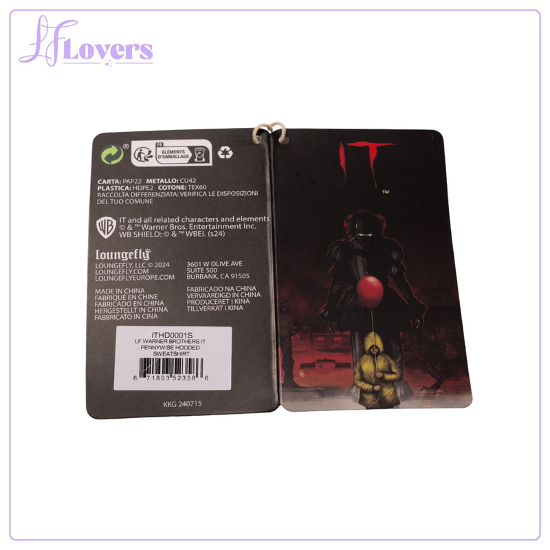 Load image into Gallery viewer, Loungefly Warner Brothers IT Pennywise Hooded Sweatshirt - LF Lovers
