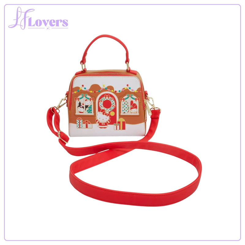 Load image into Gallery viewer, Loungefly Sanrio Hello Kitty &amp; Friends Gingerbread House Crossbody Bag
