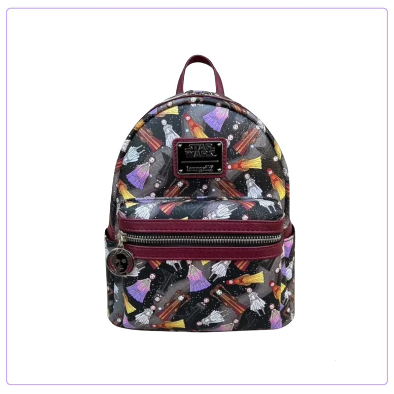 aop holographic mini backpack Loungefly Star Wars Padme Dresses AOP Mini Backpack– LF Lovers