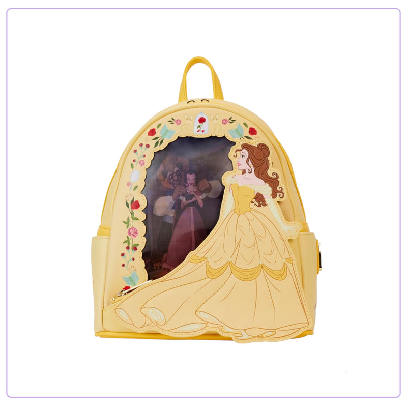 Load image into Gallery viewer, Loungefly Disney Princess Beauty And The Beast Belle Lenticular Mini Backpack - LF Lovers
