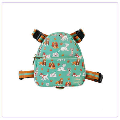 Loungefly Pets Disney I Heart Disney Dogs AOP Backpack Harness - LF Lovers