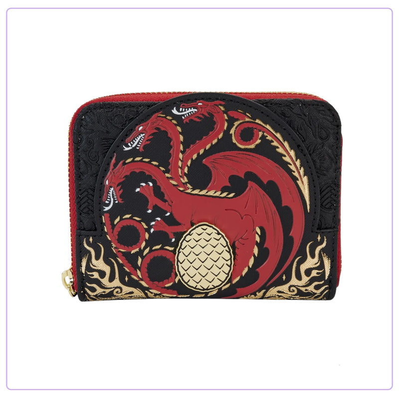 Load image into Gallery viewer, Loungefly HBO House of the Dragon Targaryen Zip Around Wallet - LF Lovers
