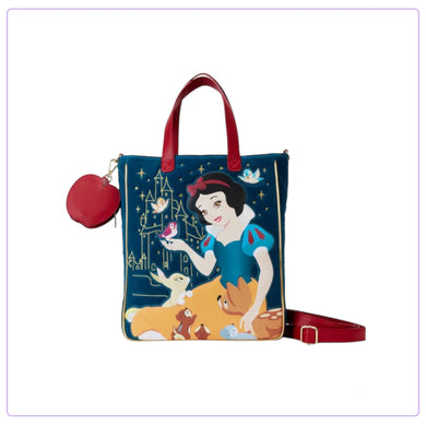 Loungefly Disney Snow White Heritage Quilted Velvet Tote Bag - LF Lovers