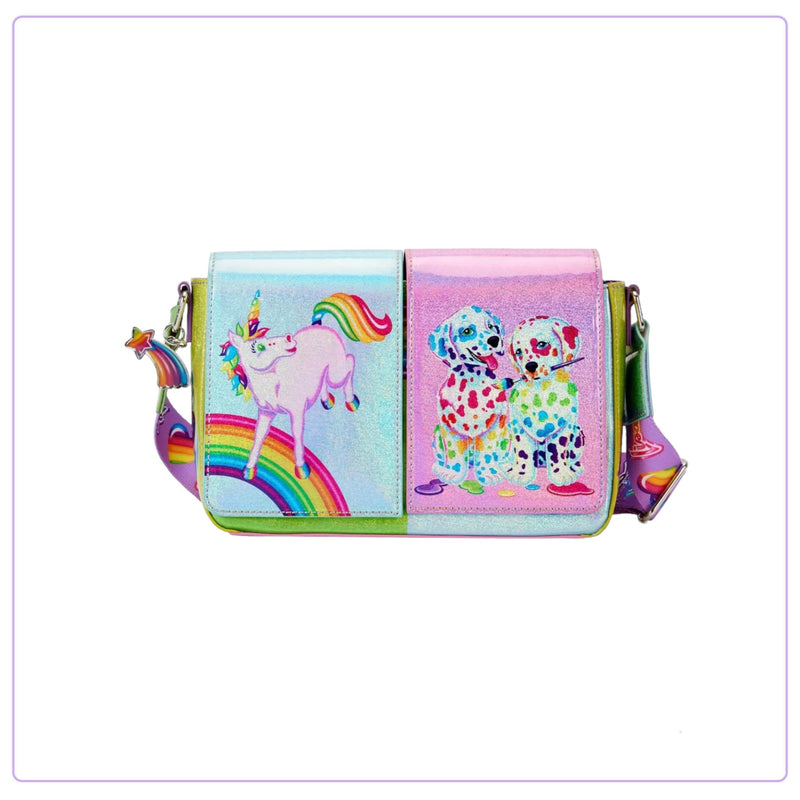 Load image into Gallery viewer, Loungefly Lisa Frank Colour Block Crossbody - LF Lovers
