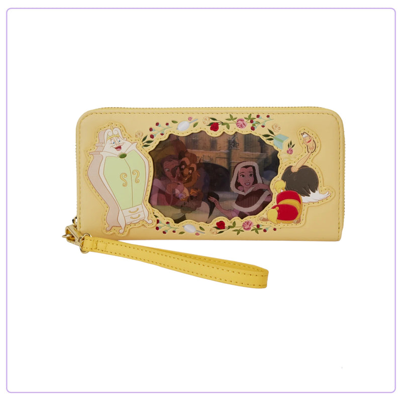 Load image into Gallery viewer, Loungefly Disney Princess Beauty And The Beast Belle Lenticular Wristlet - LF Lovers
