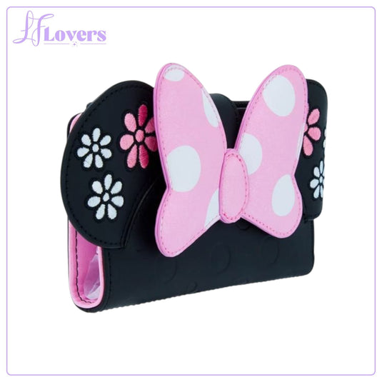 Loungefly Disney Minnie Floral Rock The Dots Flap Wallet