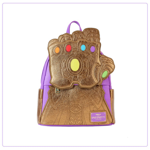 Loungefly Marvel Shine Thanos Gauntlet Mini Backpack - LF Lovers