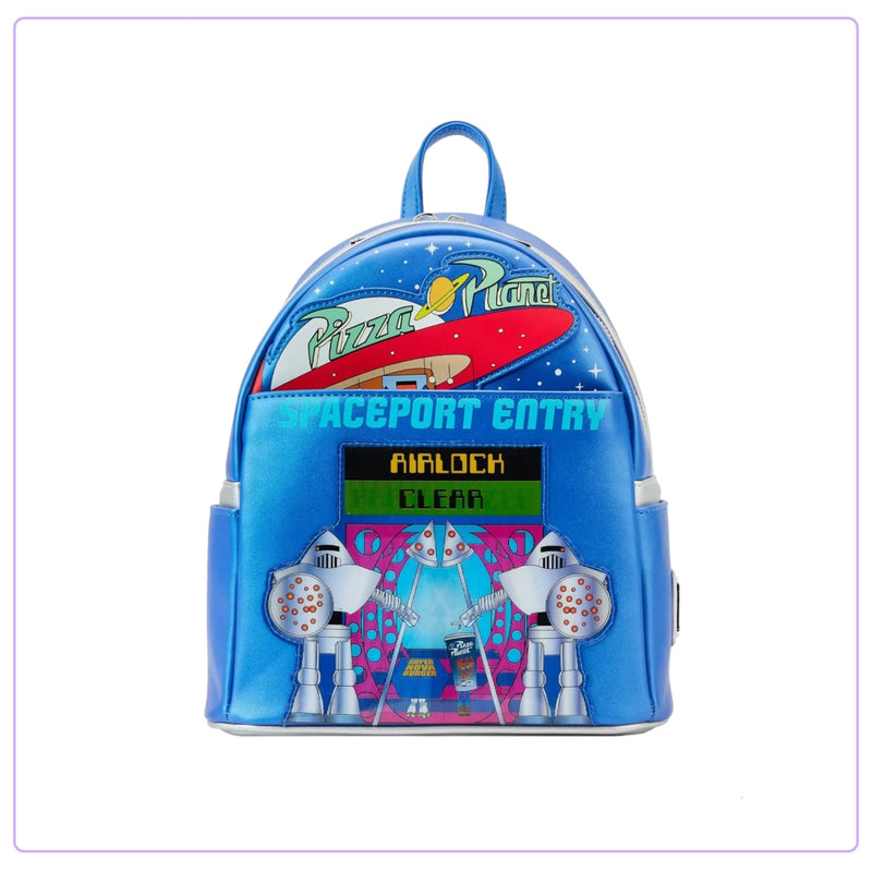 Load image into Gallery viewer, Loungefly Pixar Toy Story Pizza Planet Space Entry Mini Backpack - LF Lovers
