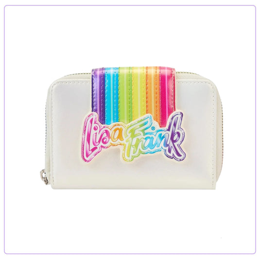 Loungefly Lisa Frank Rainbow Logo Zip Around Wallet - LF Lovers