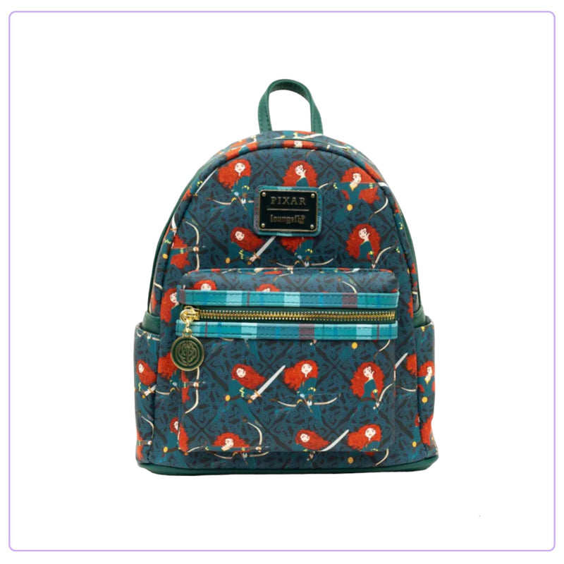 Load image into Gallery viewer, Loungefly Disney Pixar Brave Merida AOP Mini Backpack - LF Lovers
