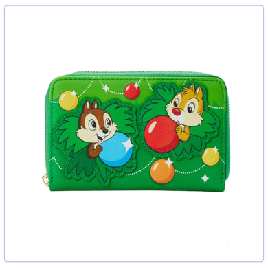 Loungefly Disney Chip and Dale Ornaments Zip Around Wallet - LF Lovers
