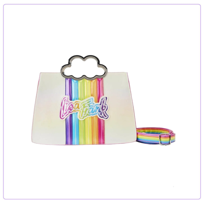 Load image into Gallery viewer, Loungefly Lisa Frank Rainbow Cloud Handle Chain Strap Crossbody - LF Lovers
