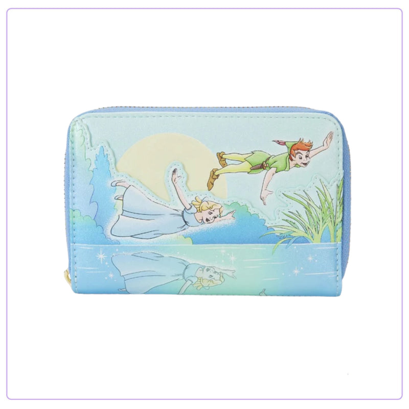 Load image into Gallery viewer, Loungefly Disney Peter Pan You Can Fly Glows Zip Around Wallet - LF Lovers
