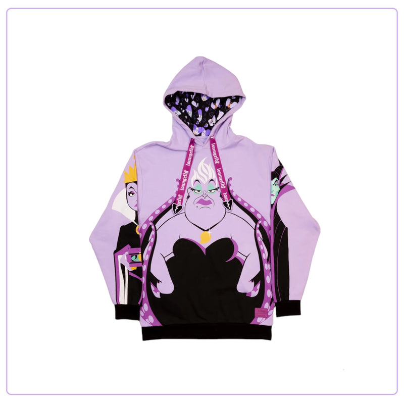Load image into Gallery viewer, Loungefly Disney Villains Curse Your Hearts Unisex Hoodie - LF Lovers
